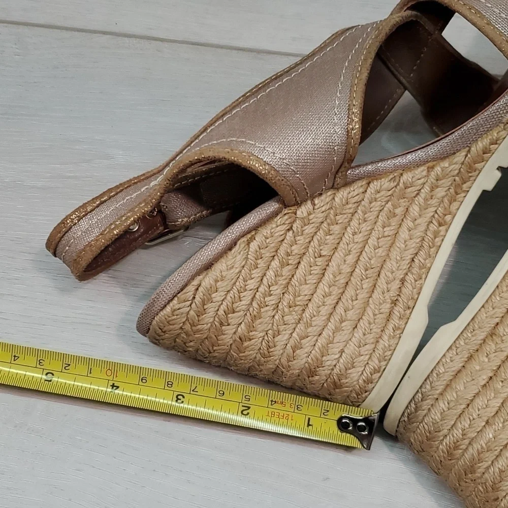 Donald j Pliner Womens Burgos Espadrille Wedge Sandals Shoes sz 9.5M